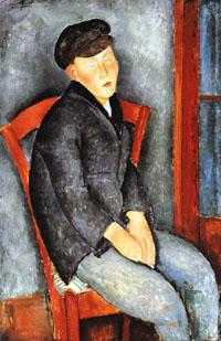 Amedeo Modigliani Young Seated Boy with Cap France oil painting art